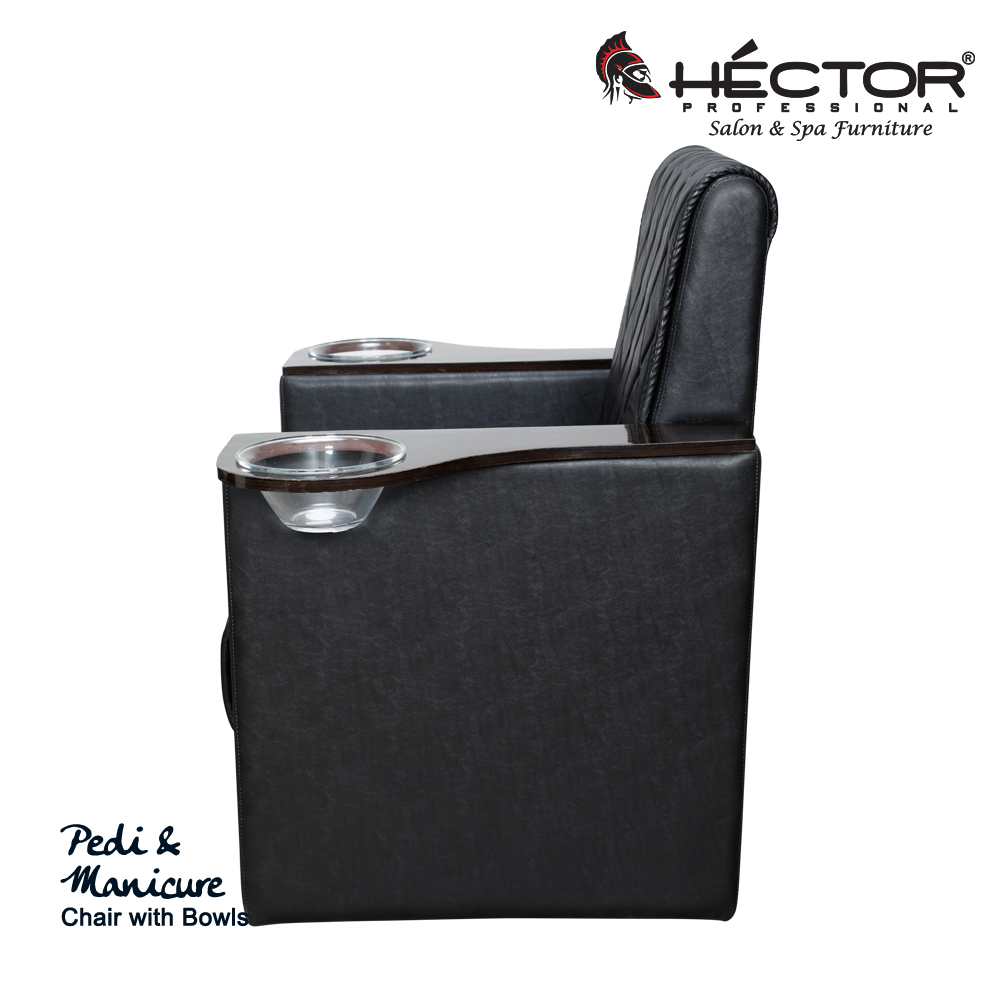Pedi Mani Chair w bowls black left right IM